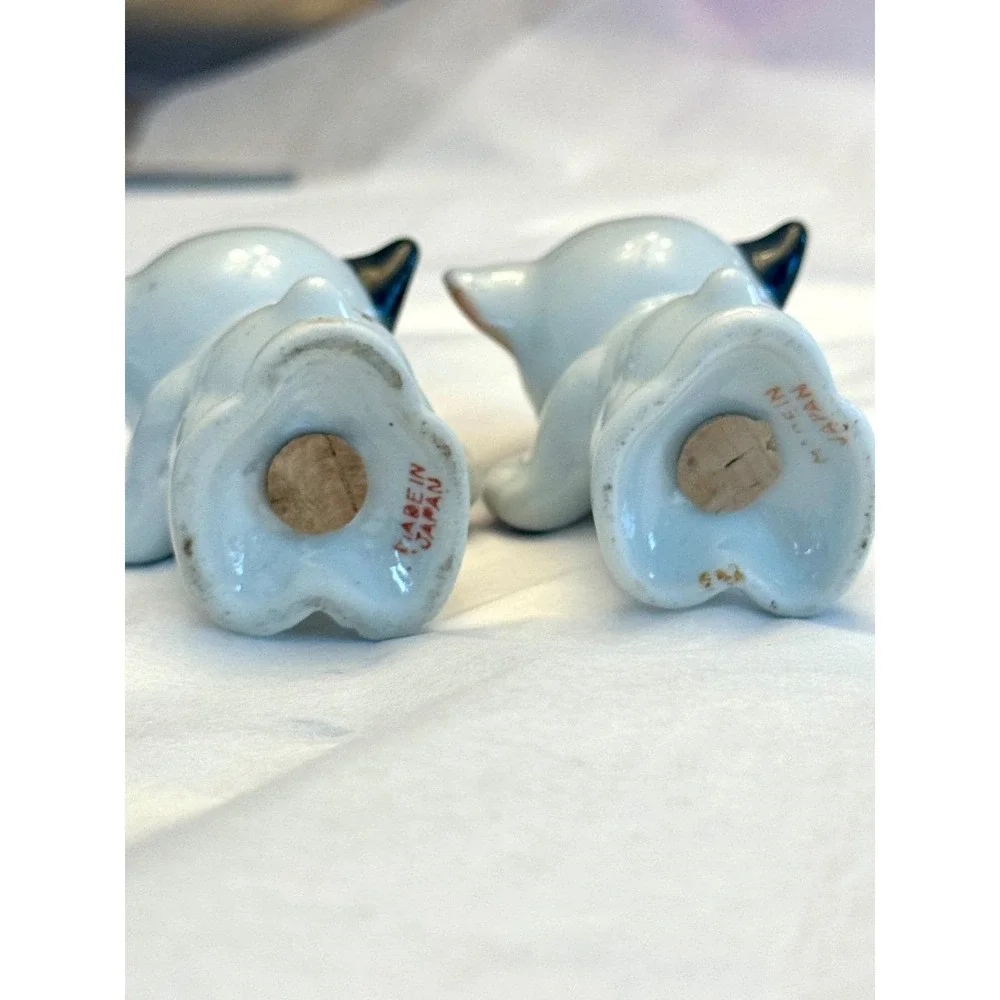 Vintage 1950s Anthropomorphic Cat Salt Pepper Shakers Made in Japan Kitsch‎